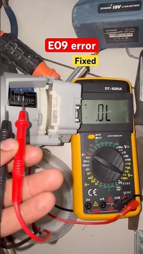Bosch Dishwasher E09 Error Code Fix