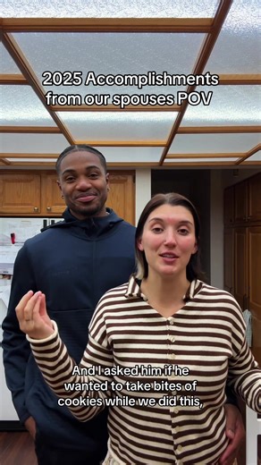 Entering 2026 the same way we stated it, together 🤞🏼☺️ we really love this accomplishment cake trend but we didn’t have time to snag a cake so this will do LOL #2025goals