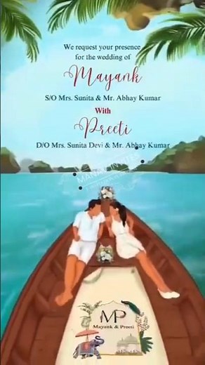 Say "I Do" in Style! 💍🎩 | Western Style Wedding Invitation Video