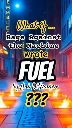 What if RAGE AGAINST THE MACHINE wrote Ani DiFranco's FUEL?!?