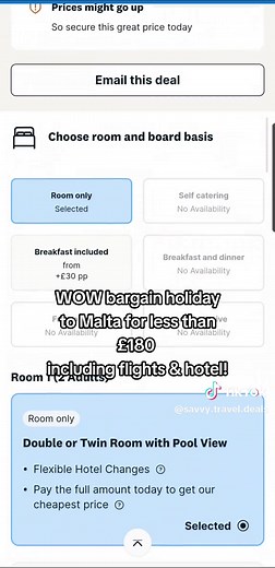 Last Minute Malta Holiday Deals Under £180