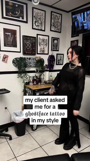 Scream Ghost Face Tattoo Design Ideas