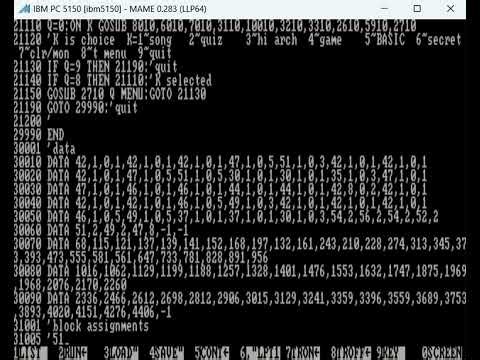 TIPC/TIPPC - BASIC Programs on an IBM PC 5150 (Emulation)