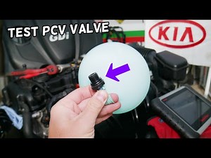 HOW TO TEST PCV VALVE ON KIA SORENTO, KIA SPORTAGE