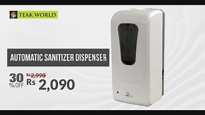 Deal of the week: Automatic Sanitizer Dispenser on sale at Teak World! ➡️Contactless & mist-based ➡️Ultra modern with smart sensor ➡️Touchless technology ➡️Wall-mounted and easy installation Together let's combat the spreading of COVID-19! | Teak World