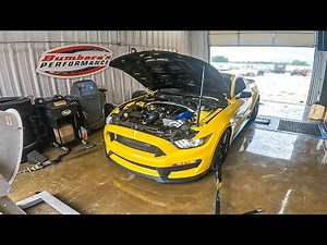 BIG POWER!! Procharged SHELBY GT350 SCREAMS on the DYNO!!