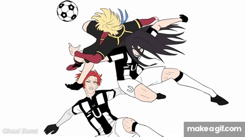 Blue Lock| Kaiser bicycle kick animation on Make a GIF