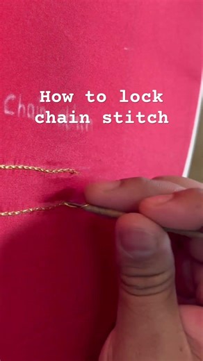 How to lock chain stitch Aari work easy way for chain stitch #aariwork #aariworkclasses#aaribusiness