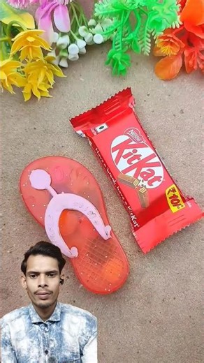 Slipper Candy 😱 with KitKat?! Shocking Sweet Combo | #Shorts