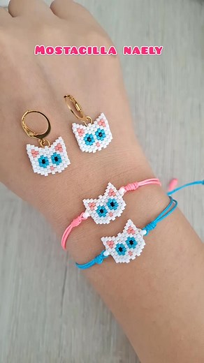 23K views · 395 reactions | #pulsera #gato #tutorial | Mostacilla Naely | Facebook