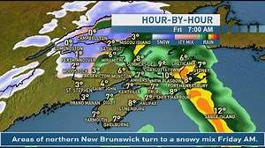 A 60 second look through on the rain, snow, and winds expected tonight and Friday. More on this weather on your CBC evenings news starting at 6 PM and in my evening webcast. | Kalin Mitchell CTV