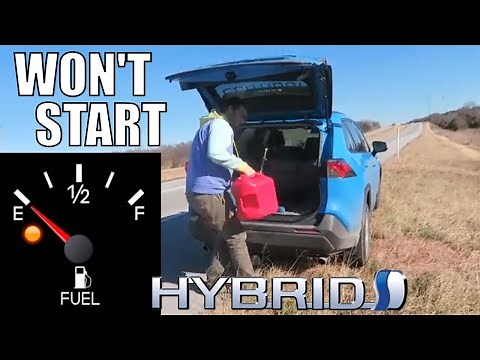 What Happens When YOU Run a Toyota Rav4 Hybrid out of GAS?