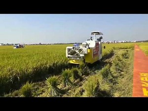 Mini combine harvester II Iseki combine harvester II Dhan kata machine