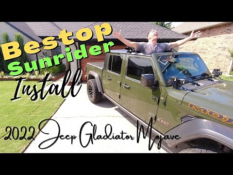 Bestop Sunrider Top install on my 2022 Jeep Gladiator Mojave | Best Mod yet!!!