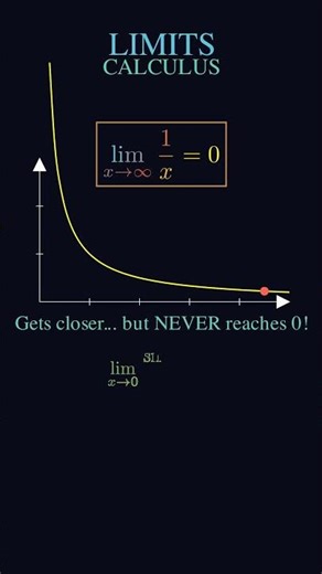 Why it NEVER reaches Zero... 😱🤯 #maths #animation #education #maths #animation #satisfying