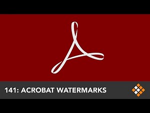 Creating Templated Adobe Acrobat Watermarks | Everyday Office 031