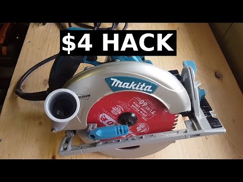 DIY Circular Saw Dust Collection Adapter ($4 Build) (Makita 5007MG)