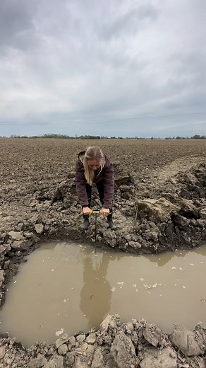 Oh the joys of old clay tile #drainage #ag #farm #tile | Farmwithzoe