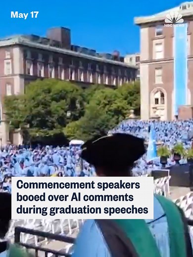 Multiple commencement addresses were booed by graduating students after discussing the rise of artificial intelligence.