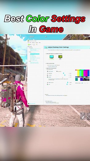 Best NVIDIA Control Panel COLOR SETTINGS🔥#arcraiders #settings #pvp #aimbot #movement