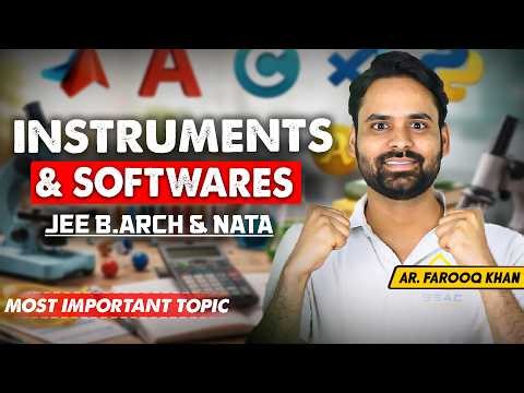 Instruments & Softwares for JEE B.Arch & NATA 🔥| You WILL loose marks if you miss this!