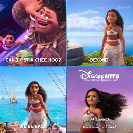 1.6K reactions · 41 shares | Moana 2 is now streaming on Disney+ 朗 And yes, you can listen to the movie tracks and other all-time favorite Disney Songs at home or even on the go with Disney Hits!﫶 Listen to Disney Hits on Spotify now: https://open.spotify.com/playlist/37i9dQZF1DWZIpZ4LZSlUo | UMG Philippines | Facebook