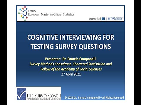 Cognitive Interviewing for testing surveys