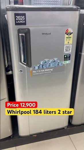 Whirlpool 184L 2 Star Refrigerator 🔥 Best Single Door Fridge Under 13000