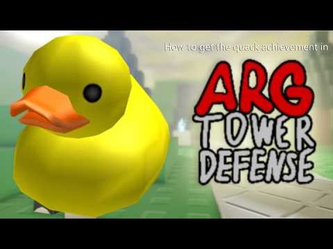 How to get the quack achievement in ARG Tower Defense