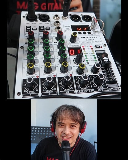 quick demo of Melonare ARMX4 4-channel audio mixer with bluetooth, USB audio player and recording | Pareng Don