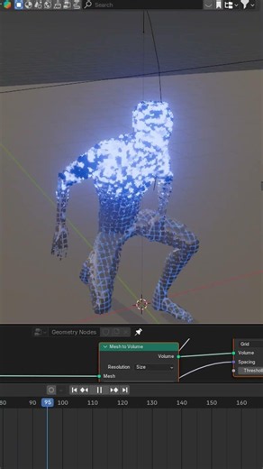 From Voxel Cubes to a Character | Geometry Nodes in Blender 🧊➡️👤