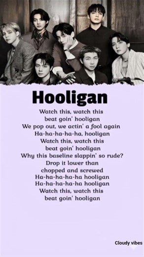BTS - Hooligan (lyrics)