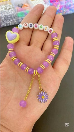How to make a bracelet ✨#diy #bracelet #craft #handmade #jewellery #viral #shorts #easycraftideas