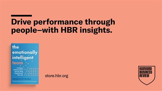 Build teams that connect — and perform. The Emotionally Intelligent Team reveals how empathy and collaboration drive results that last. Shop now. https://s.hbr.org/4hjC32Q | Harvard Business Review