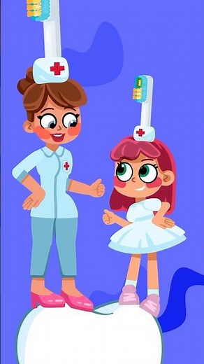 Let’s Brush & Count to 10! 🪥🦷 Fun Toothbrushing Song for Kids Comy Zomy #Shorts
