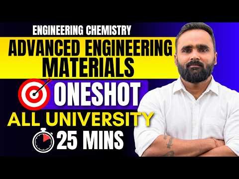 Advanced Engineering Materials | Engineering Chemistry | ALL UNIVERSITY | Pradeep Giri Sir