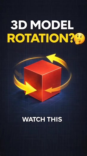 ROTATE 3D MODEL LIKE THIS 😱#AutoCAD#AutoCAD3D#3DModel#Rotate3D#CADTips#AutoCADTricks#Engineering