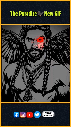 The Paradise🐦‍⬛ New GIF #paradise #nani #anirudh #srikanthodela #kayadulohar #mohanbabu #moviecancer
