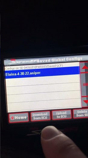 Holley Sniper and Term X - how to download, backup, and upload your tune or gcf (global config file)
