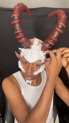 7.2K views · 180 reactions | A little behind the scenes of the demon look! #Halloween2025 #halloween #halloweencostume #makeup #makeupartist #mua #transformation #callmetae | Call Me Tae & Dontae Muse Cosmetics | Facebook