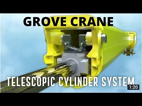 hydraulic telescopic boom cylinder assembly and disassemble Grove crane