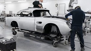 Aston Martin DB5 production resumes after 55 years as build work begins on DB5 Goldfinger Continuation cars at Aston Martin Works - Aston Martin
