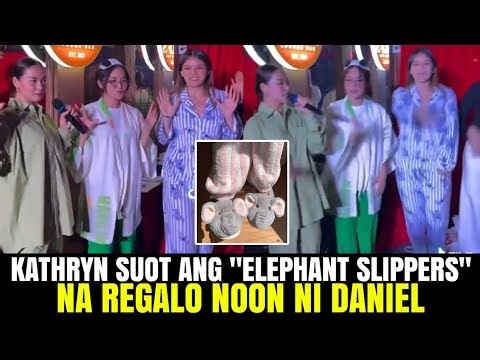Kathryn suot ang"ELEPHANT SLIPPERS" na REGALO PA NOON ni Daniel!?