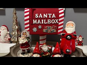 Diy Santa Mail Box made from Cardboard