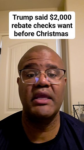 202K views · 1.9K reactions | Trump said $2,000 rebate checks want before Christmas | Marques Speaks | Facebook