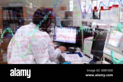 Female lab tech reaching panel, adjusting controls analyzing sample with chart overlaying screens. Laboratory, technician, monitors, gloves, goggles, touchscreen, instrumentation Stock Video Footage - Alamy