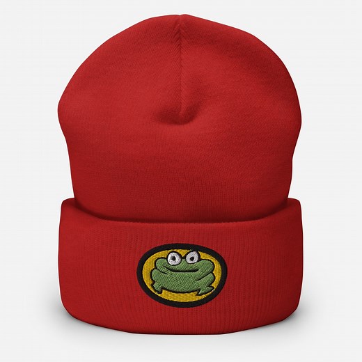 Parappa the Rapper Frog Cuffed Beanie - Etsy