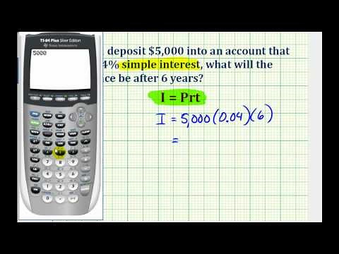 Ex: Determine an Account Balance Using Simple Interest