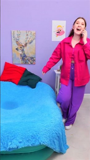 Epic Bed Pool Surprise Prank! 😂 #Hilarious