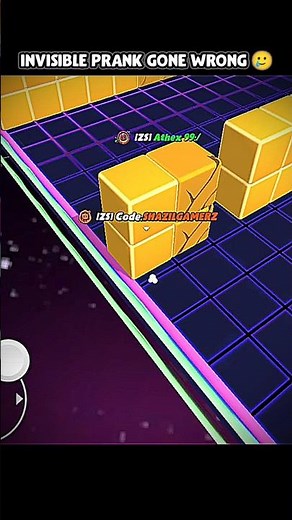 Prank Gone Wrong ❌😭 Invisible Prank In Block Dash #stumbleguys #fyp #edit #invisible #prank #shorts